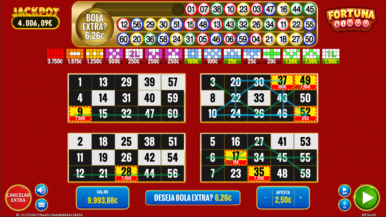 Screenshot Fortuna Bingo